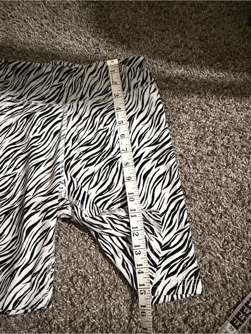 therapy Black & White Zebra Print Bike Shorts - Picture 6 of 6